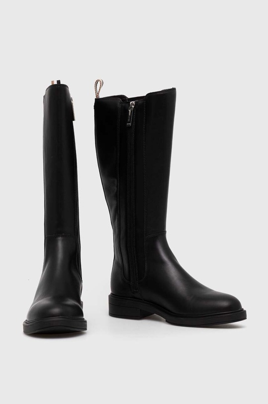 BOSS kozaki skórzane Vanity 50498843.001 czarny AW23
