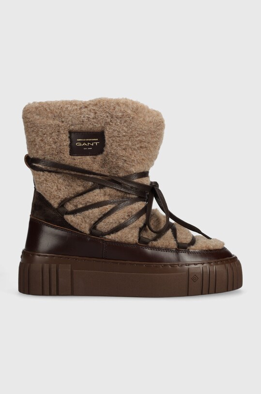 Čizme za snijeg Gant Snowmont na vezanje smeđa 27541370.G240