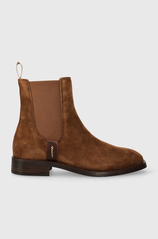 Gant botine din piele intoarsa Fayy neizolat maro 27553384.G45