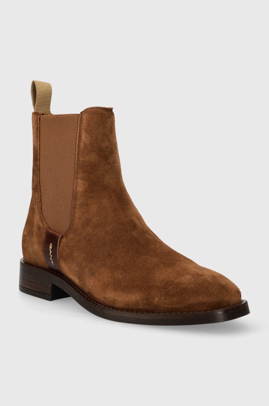 Gant botine din piele intoarsa Fayy 27553384.G45 maro AW24