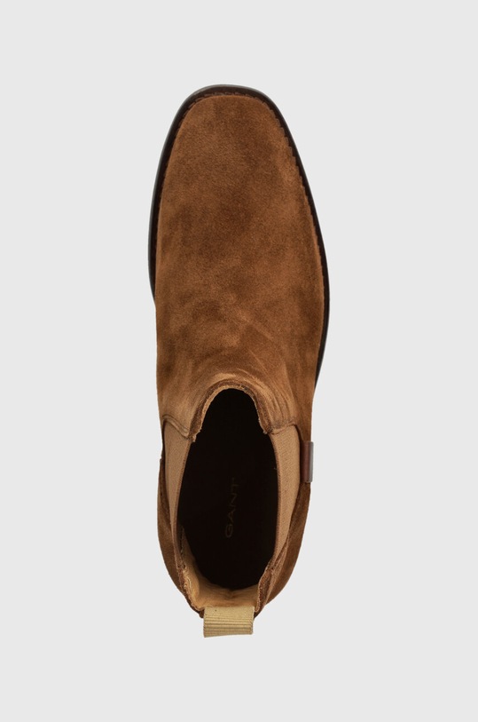 Gant botine din piele intoarsa Fayy maro 27553384.G45