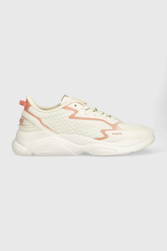HUGO sneakersy Leon imitacja zamszu beżowy 50498674.106