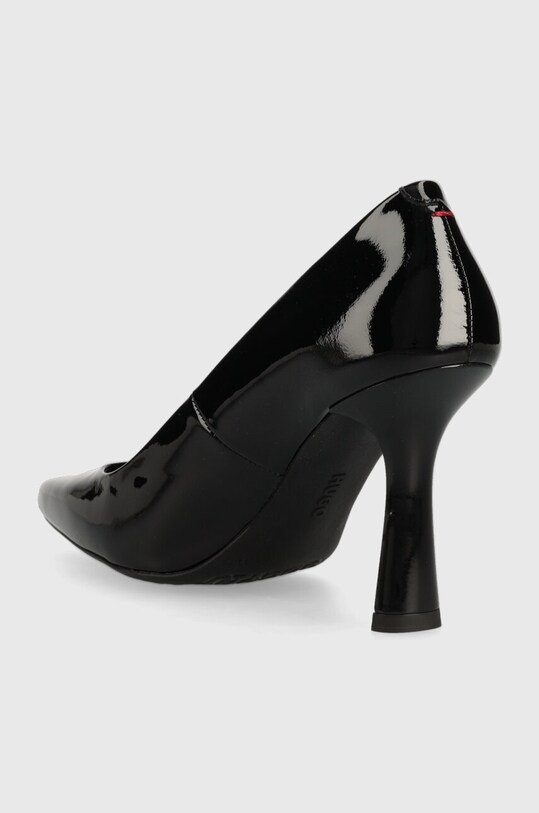 Obuwie HUGO szpilki skórzane Alexis Pump 90-PT 50494664.001 czarny
