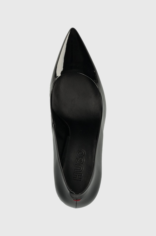 Kožené lodičky HUGO Alexis Pump 90-PT černá 50494664.001