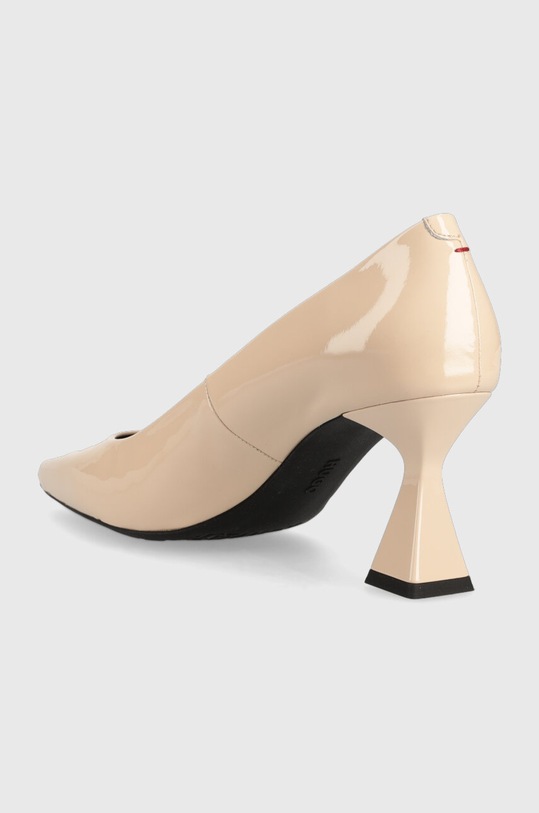 Obuwie HUGO szpilki skórzane Rebecca Pump 70-P 50498084.110 beżowy