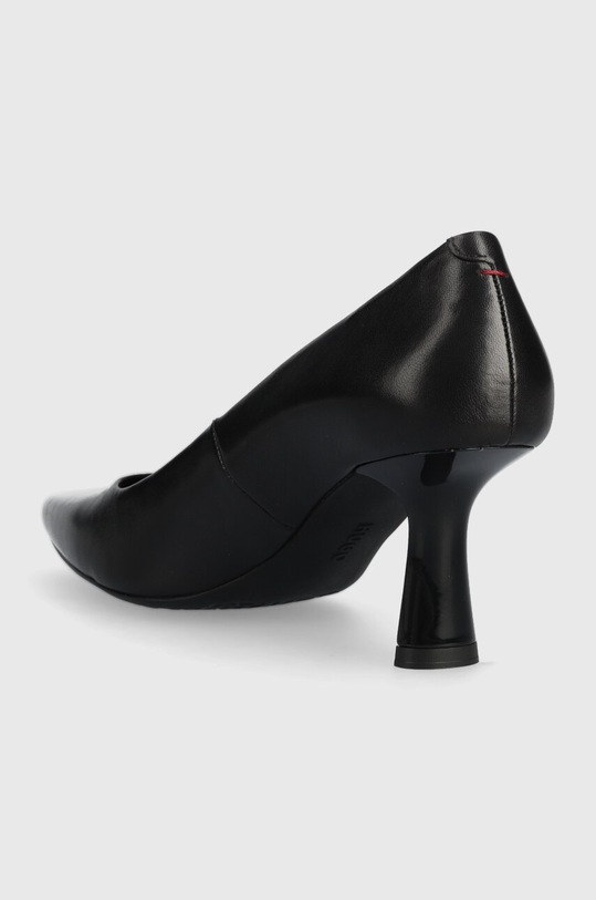 Obuwie HUGO szpilki skórzane Alexis Pump 70-N_N 50499283.001 czarny