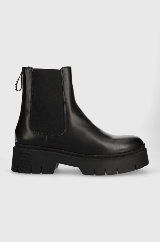 HUGO ghete chelsea de piele Kris neizolat negru 50494677.001