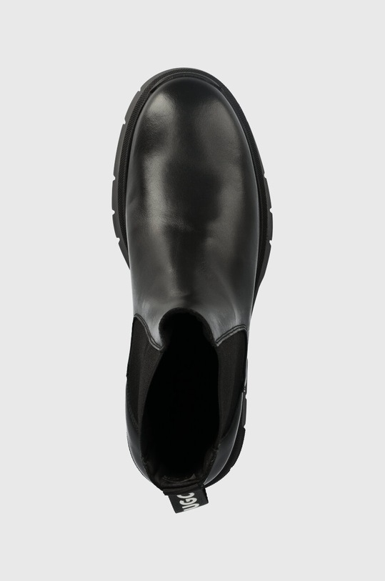 Шкіряні черевики HUGO Kris чорний 50494677.001