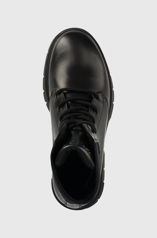 Шкіряні черевики HUGO Kris чорний 50494685.001