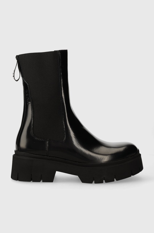 HUGO ghete chelsea de piele Kris neizolat negru 50498103.001