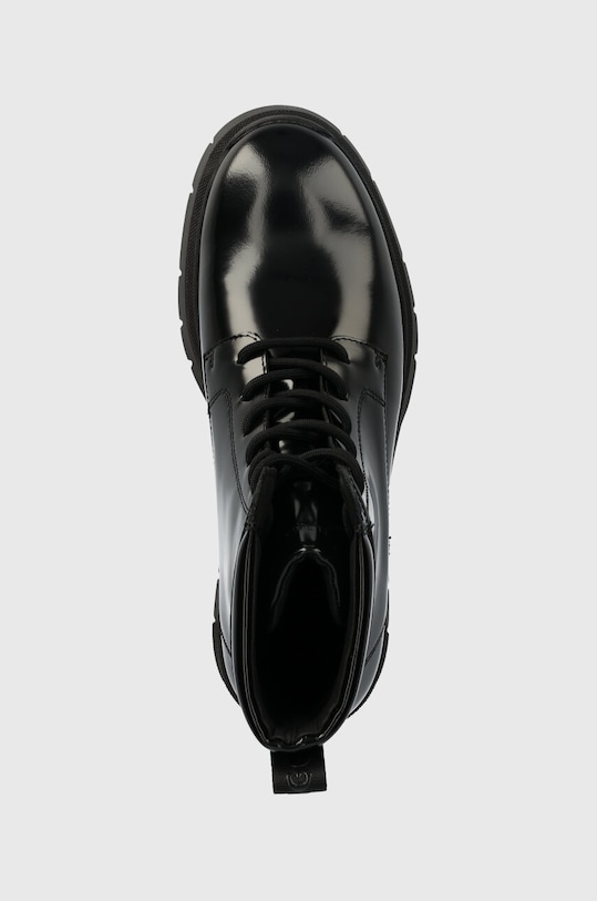 Kožené členkové topánky HUGO Kris čierna 50498388.001