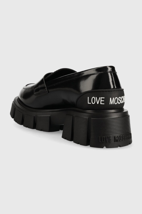 Obuv Kožené mokasíny Love Moschino JA10045G1HIB0000 čierna