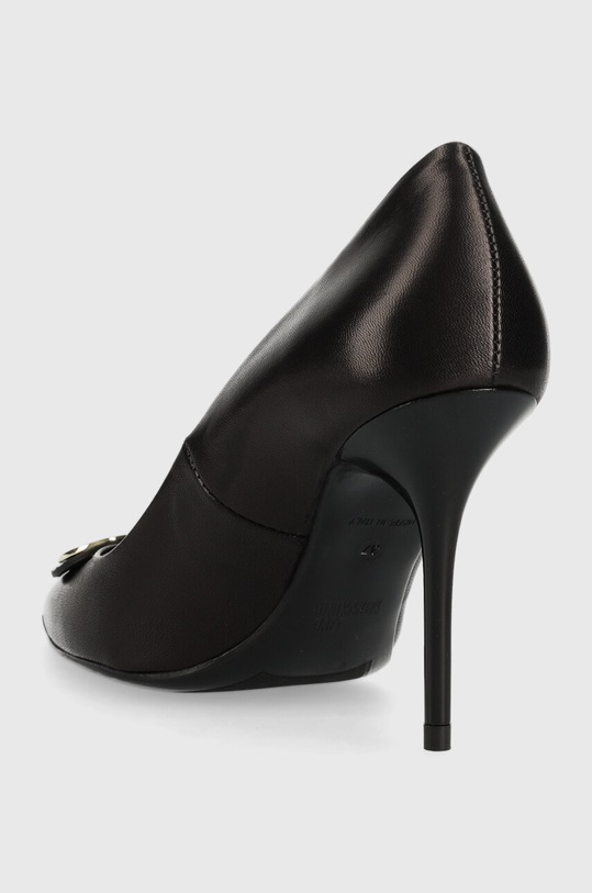Obuwie Love Moschino szpilki skórzane JA10139G1HIE0000 czarny