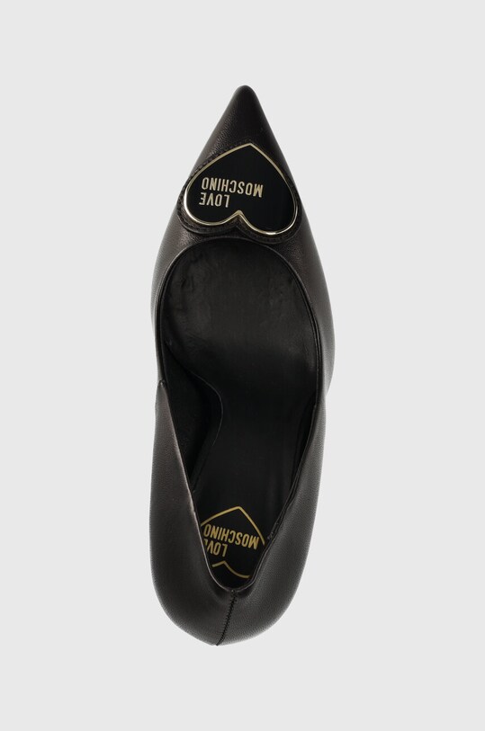 Kožené lodičky Love Moschino čierna JA10139G1HIE0000