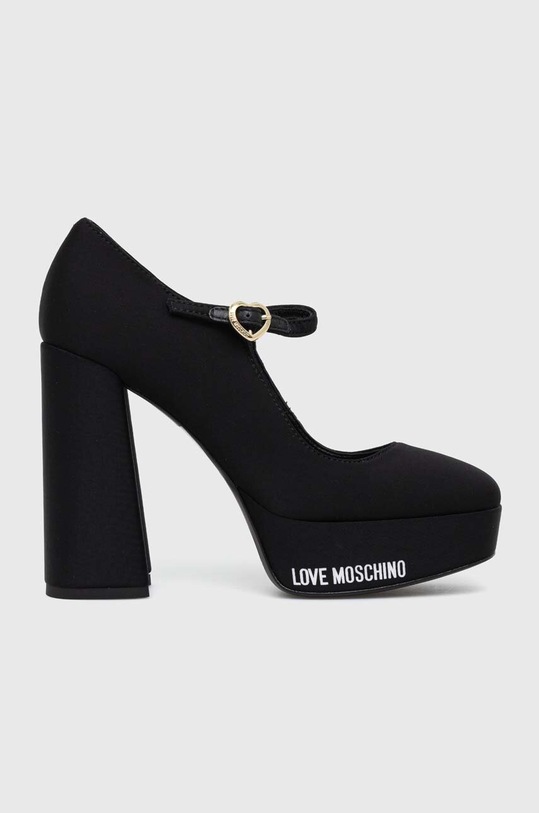 Love Moschino czółenka słupek czarny JA1029CG1HIM0000