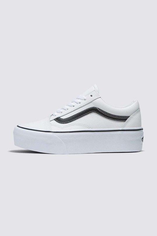 Vans tenisówki zamszowe Old Skool Stackform platforma biały VN0A7Q5MTWB1