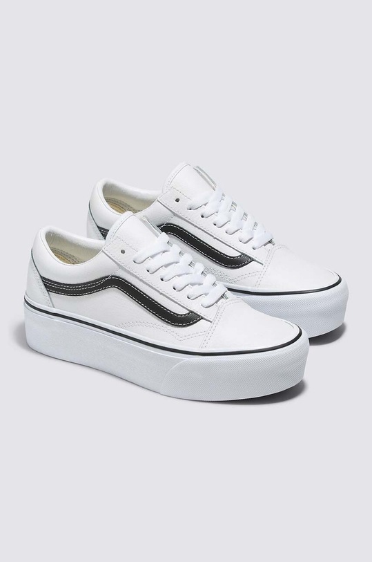 Vans tenisówki zamszowe Old Skool Stackform VN0A7Q5MTWB1 biały AW23