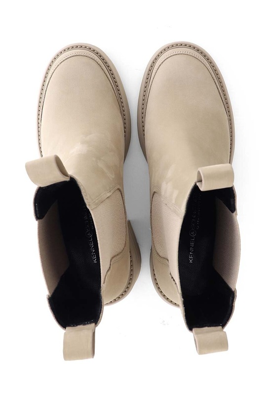 Kožené kotníkové boty Kennel & Schmenger Bump béžová 21.58500.678