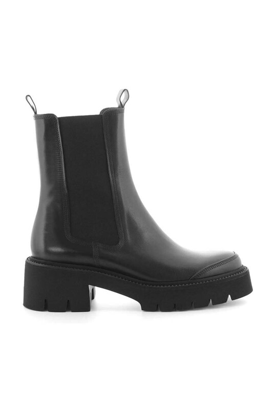 Kennel & Schmenger ghete chelsea de piele Shiny pana la 5 cm negru 21.42020.420
