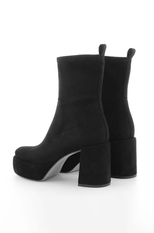 Cipők Kennel & Schmenger magasszárú cipő velúrból Clip 21.60020.470 fekete