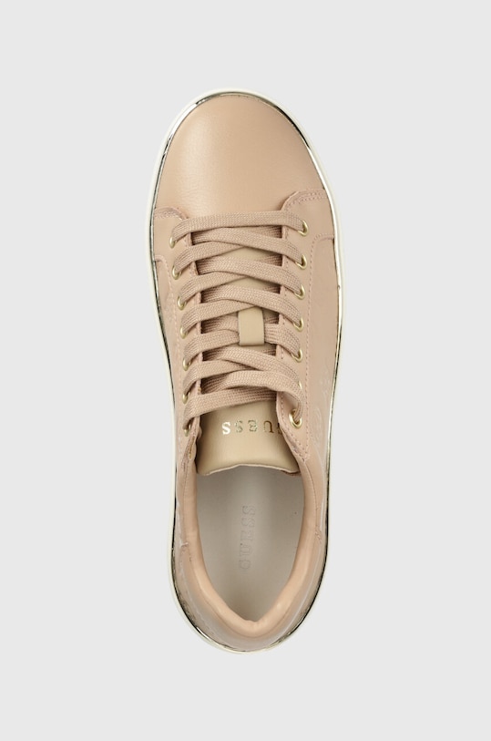 Шкіряні кросівки Guess FL7BNN FAL12 бежевий FL7BNN.FAL12.NUDE