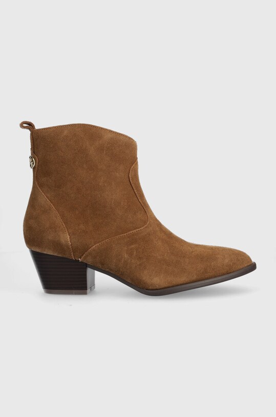 Semišové topánky Guess FL7BOY SUE10 BOYTA semišová koža hnedá FL7BOY.SUE10.COGNA