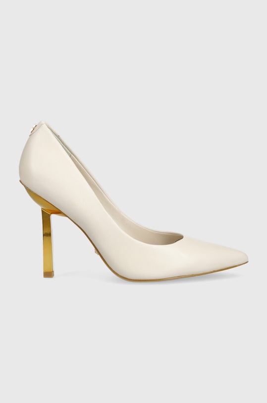 Guess Szpilki skórzane CIANCI szpilka beżowy FL7CNC.LEA08.CREAM