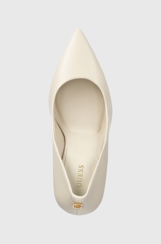 Guess Szpilki skórzane CIANCI beżowy FL7CNC.LEA08.CREAM