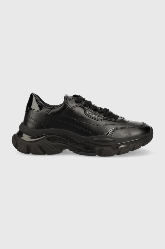 Guess sneakersy skórzane MASSEL syntetyczny czarny FL7MSS.LEA12.BLACK