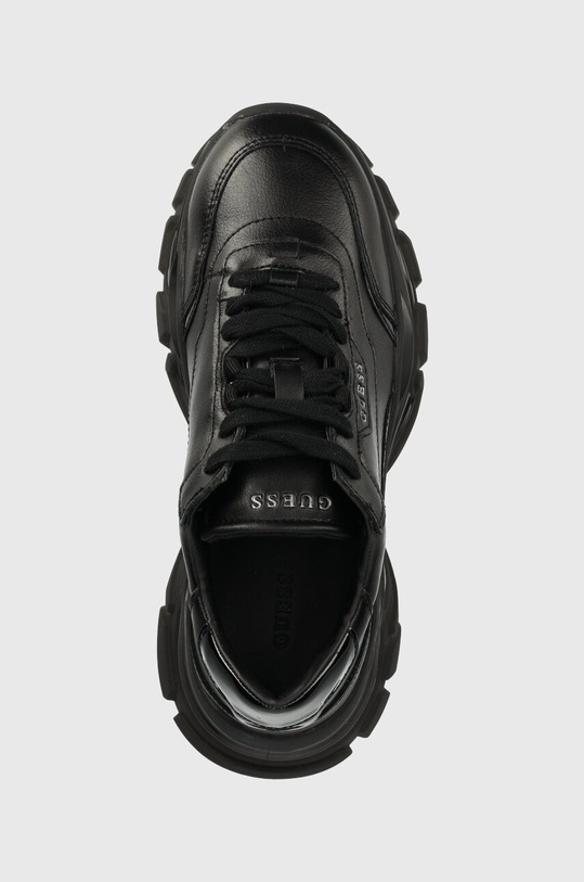 Guess sneakersy skórzane MASSEL czarny FL7MSS.LEA12.BLACK