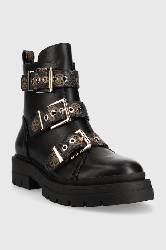 Guess bokacsizma OBIA2 FL7O2B.LEA10.BLACK fekete AW23