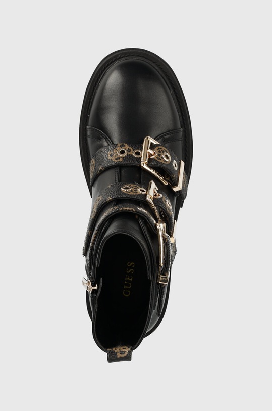Μποτάκια Guess FL7O2B LEA10 μαύρο FL7O2B.LEA10.BLACK