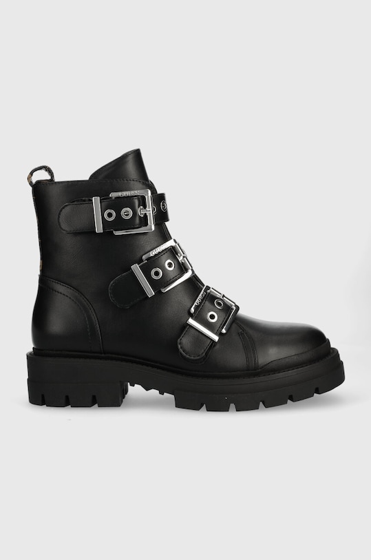 Guess bokacsizma FL7OBI LEA10 OBIA lapos fekete FL7OBI.LEA10.BLKBR