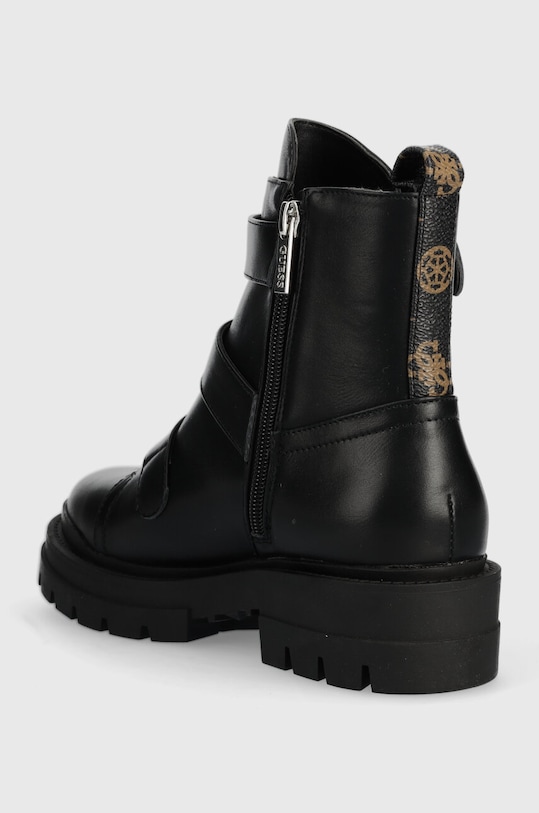 Cipők Guess bokacsizma FL7OBI LEA10 OBIA FL7OBI.LEA10.BLKBR fekete