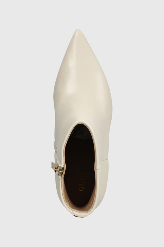 Кожени боти Guess RICHER бежов FL7RCH.LEA10.CREAM