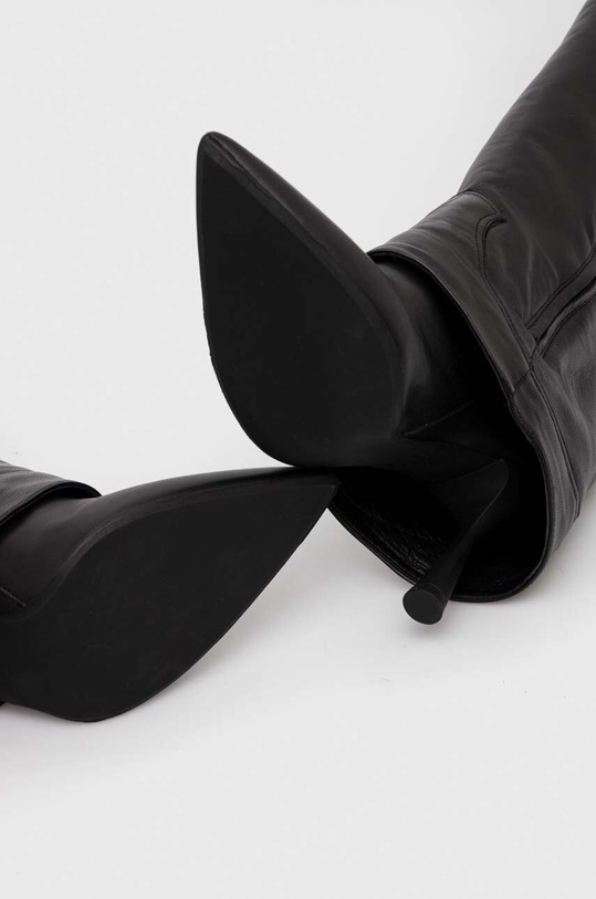 AGL kozaki skórzane LETIZIA BOOT D247509PCSOFTY0000 czarny