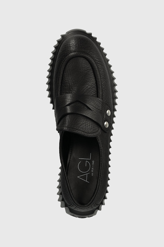 AGL mokasyny skórzane DANY czarny D751008PGKI0121013