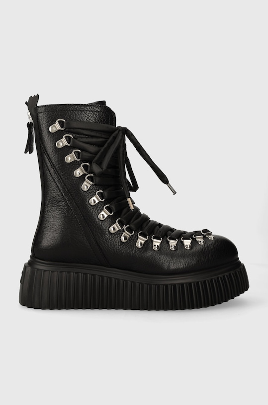 AGL workery skórzane DROMO nieocieplane czarny D751501PGKI0121013