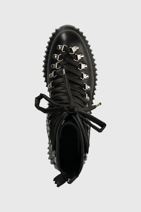 AGL workery skórzane DROMO czarny D751501PGKI0121013