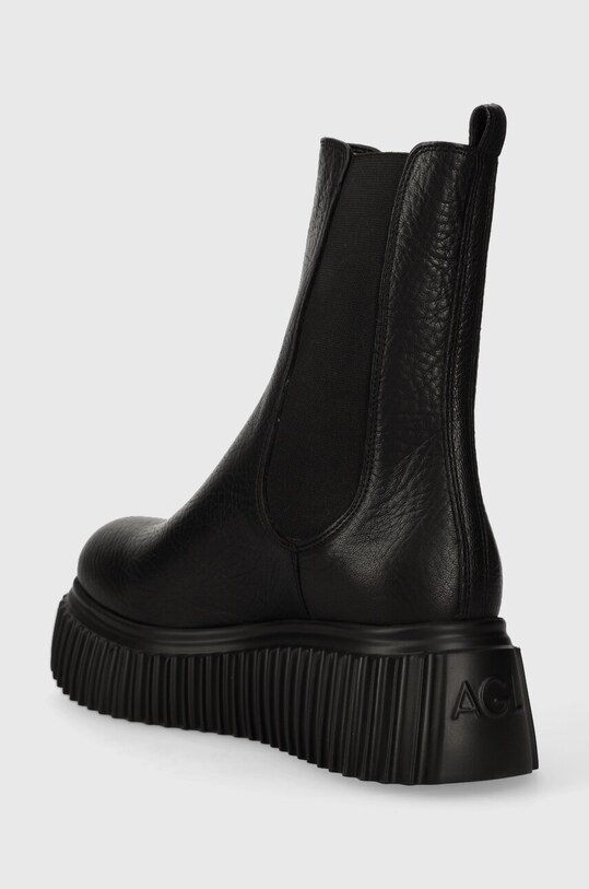 Încălțăminte AGL ghete chelsea de piele PENELOPE D751546PGKI0121013 negru