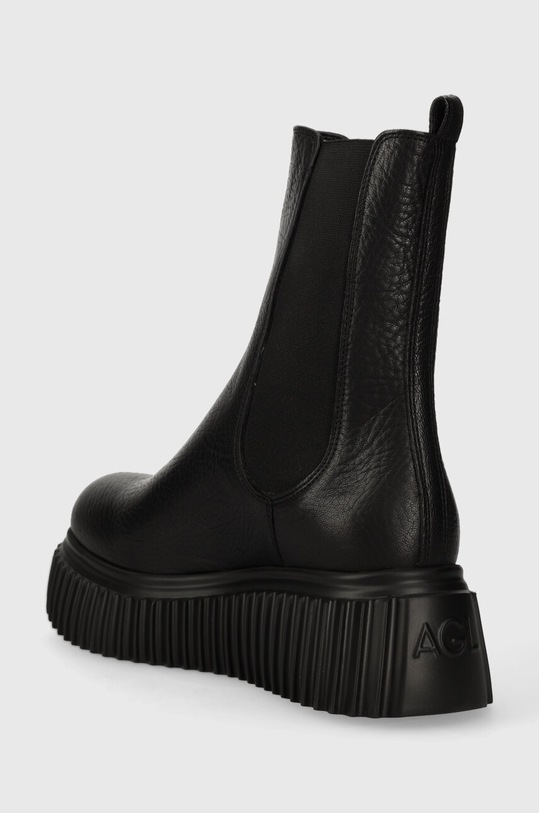 Obuwie AGL sztyblety skórzane PENELOPE D751546PGKI0121013 czarny