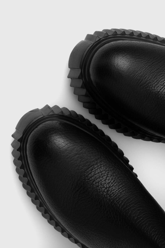 Kožené čižmy AGL MILAGROS BOOT D751560PGKI0121013 čierna