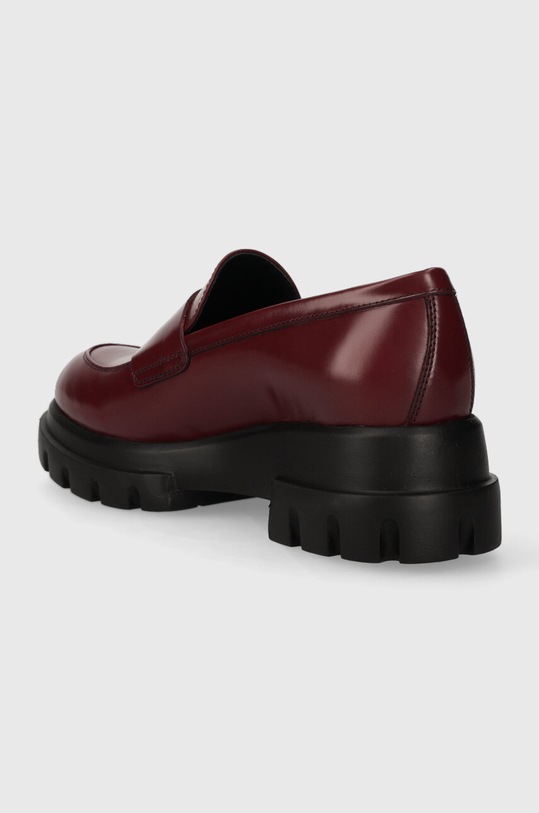 Încălțăminte AGL mocasini de piele IDA D756022PHSIRIO0313 burgundia