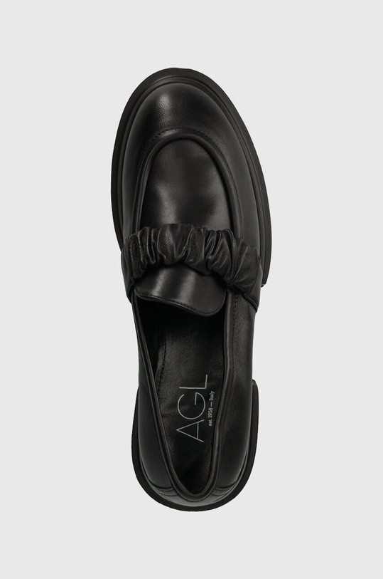 AGL mokasyny skórzane CELESTE czarny D756026PGKA0761013