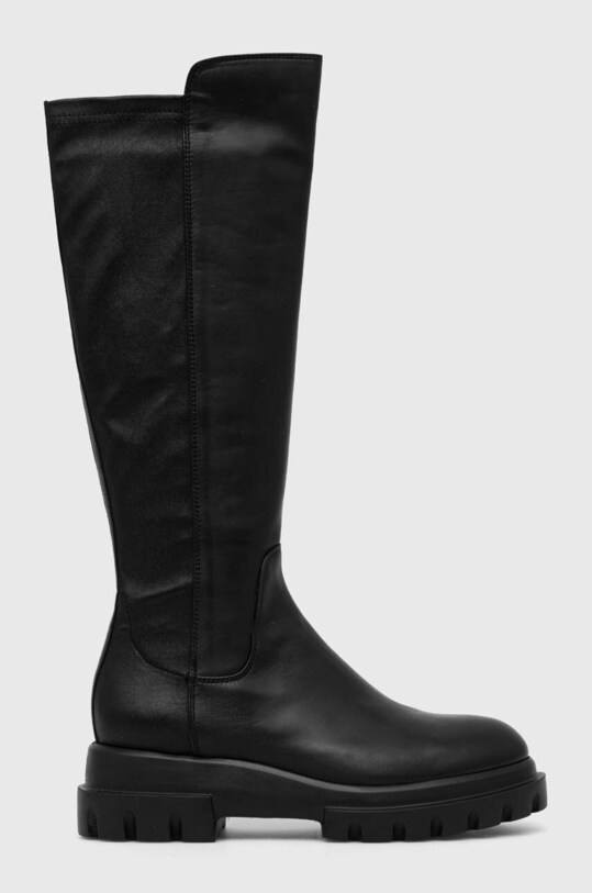 AGL ghete de piele MALIKA neizolat negru D756564PGKA1121049