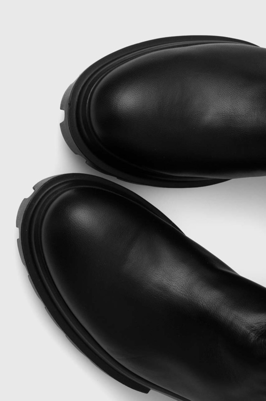 AGL kozaki skórzane MALIKA czarny D756564PGKA1121049