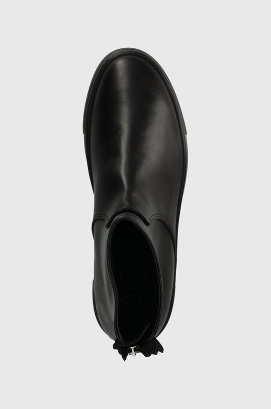 AGL botki skórzane MEGHAN BOOTIE czarny D925503PGKV0191013