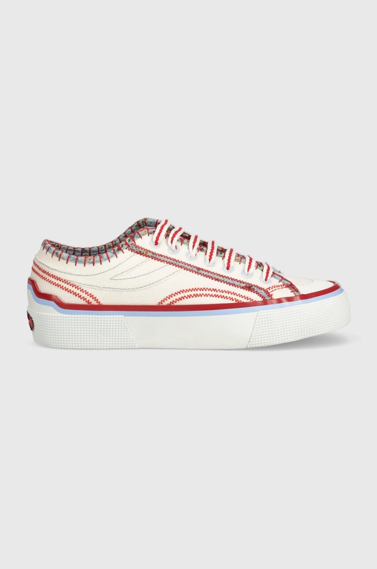 MAX&Co. tenisówki Supermax x Superga płaska biały C7640123