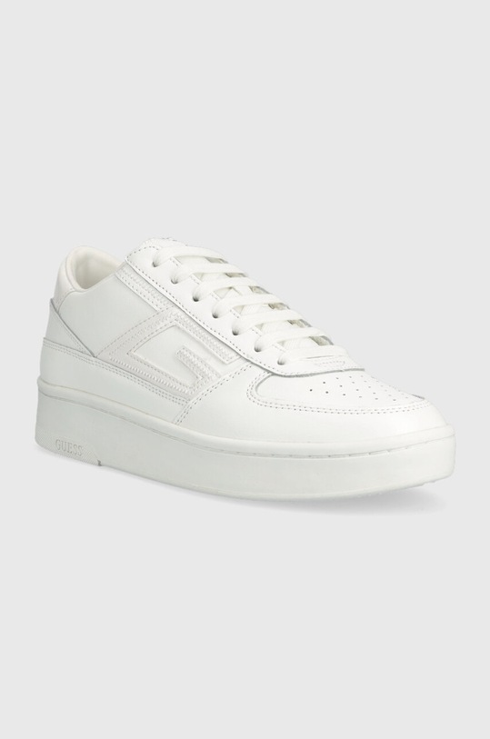 Guess sneakersy skórzane SILINA FL7SIL.LEA12.WHITE biały AW23