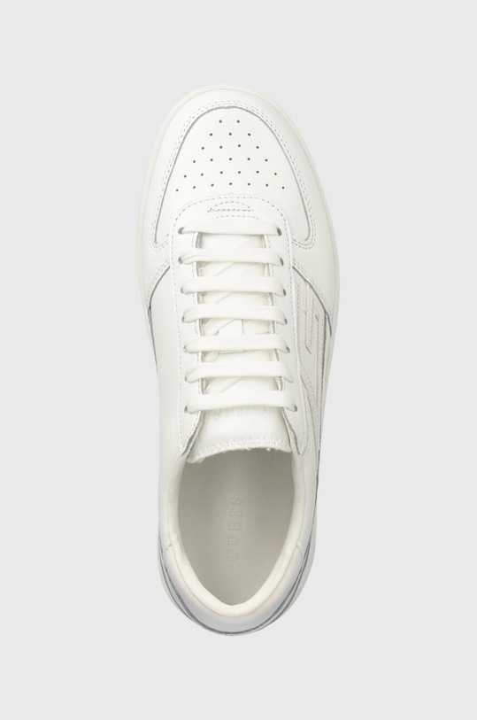 Guess sneakersy skórzane SILINA biały FL7SIL.LEA12.WHITE